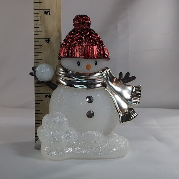 Bath & Body Works Wallflower Plug-In Snowman Glitter Snowball Red Hat Scarf - Picture 13 of 13